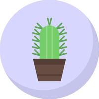 Succulent Flat Bubble Icon vector