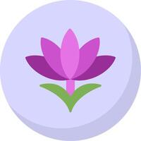 Saffron Flat Bubble Icon vector