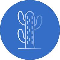 Cacti Flat Bubble Icon vector