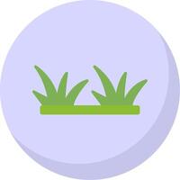 Grass Flat Bubble Icon vector