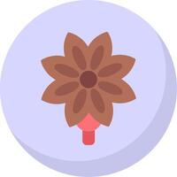 Anise Flat Bubble Icon vector