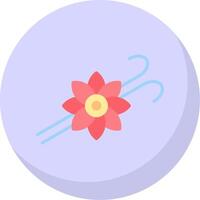 Vanilla Flat Bubble Icon vector