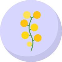 Wattle Flat Bubble Icon vector