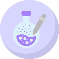 Pipette Flat Bubble Icon vector