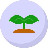 Seed Flat Bubble Icon vector