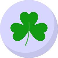 Clover Flat Bubble Icon vector