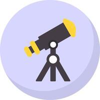 Telescope Flat Bubble Icon vector