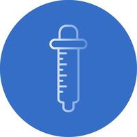 Pipette Flat Bubble Icon vector
