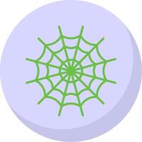 Spider Web Flat Bubble Icon vector