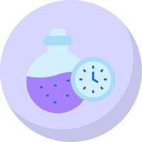 Chemical Flat Bubble Icon vector