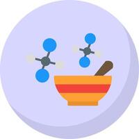 Bowl Flat Bubble Icon vector