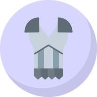 Armour Flat Bubble Icon vector