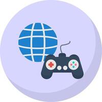 Gaming Flat Bubble Icon vector