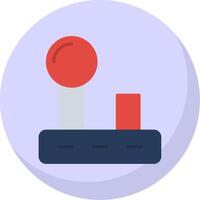 Joystick Flat Bubble Icon vector