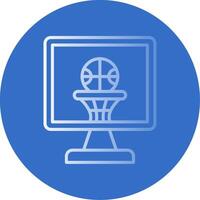 Basketball Flat Bubble Icon vector