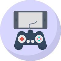 Mobile Game Flat Bubble Icon vector