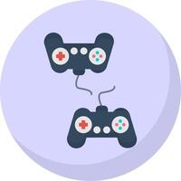 Player Versus Player Flat Bubble Icon vector