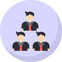 Team Flat Bubble Icon vector