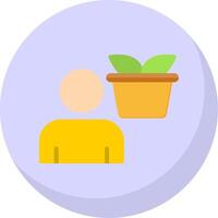 Personal Growth Flat Bubble Icon vector