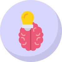 Intelligence Flat Bubble Icon vector