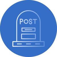 Post Flat Bubble Icon vector