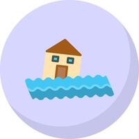 House Flat Bubble Icon vector