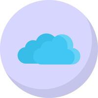 Clouds Flat Bubble Icon vector