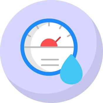 marcar plano burbuja icono vector