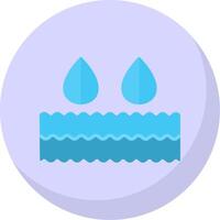 Water Flat Bubble Icon vector