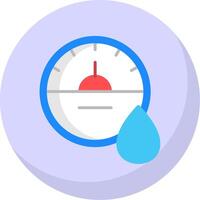 Dial Flat Bubble Icon vector