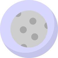 Luna plano burbuja icono vector