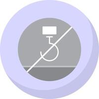 Use No Hooks Flat Bubble Icon vector