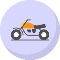 Motercycles Flat Bubble Icon vector