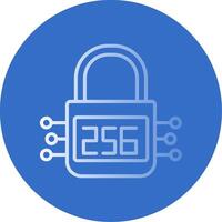 SHA 256 Flat Bubble Icon vector