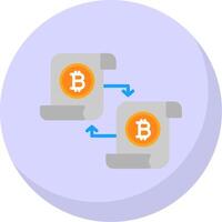Disturbuted Ledger Flat Bubble Icon vector