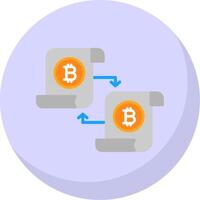 Disturbuted Ledger Flat Bubble Icon vector