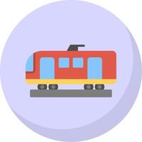 High Speed Train Flat Bubble Icon vector