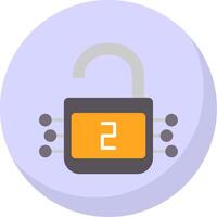 SHA 2 Flat Bubble Icon vector