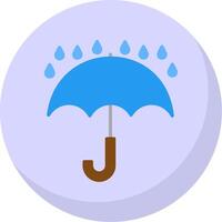 Keep Dry Flat Bubble Icon vector