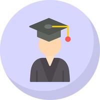 Student Flat Bubble Icon vector