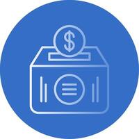 Deposit Flat Bubble Icon vector