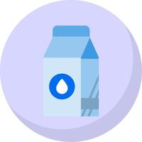 Milk Flat Bubble Icon vector