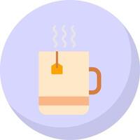 Tea Flat Bubble Icon vector