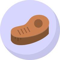 Steak Flat Bubble Icon vector