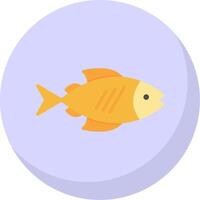 pescado plano burbuja icono vector