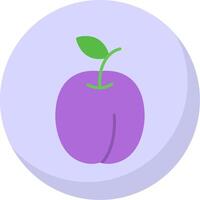 Plums Flat Bubble Icon vector