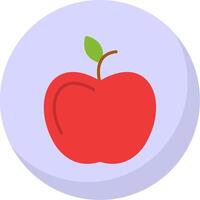 Apple Flat Bubble Icon vector