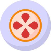 Grapefruit Flat Bubble Icon vector