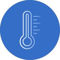 Thermometer Flat Bubble Icon vector