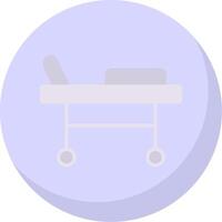 Stretcher Flat Bubble Icon vector